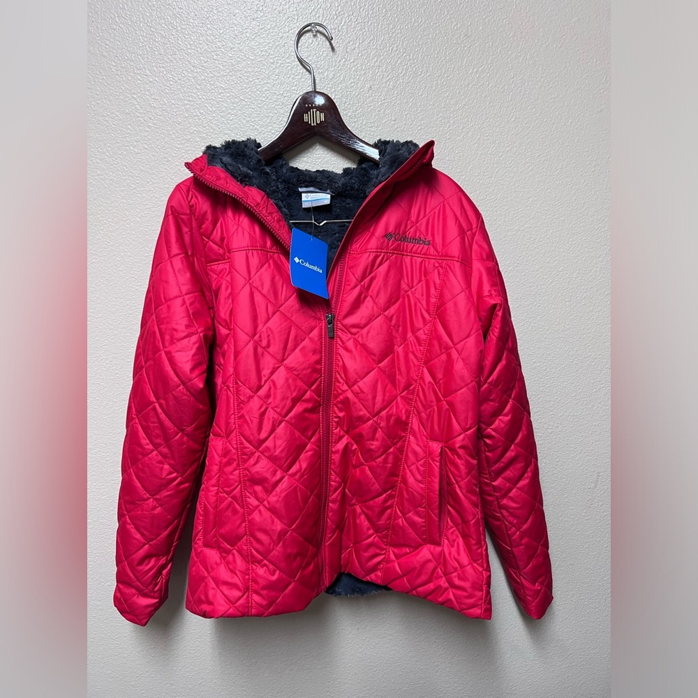Columbia Women's Pink Copper Crest Hooded Jacket Size Medium NWT